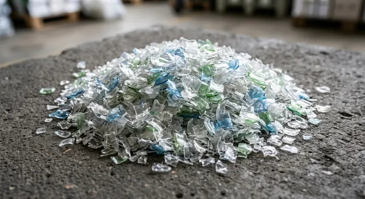 Recycled PET flakes