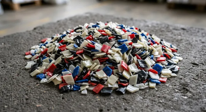 Recycled PP flakes